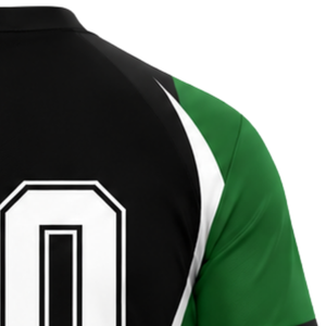 Customized Black Green White Sublimated Volleyball Jersey Short Sleeve Athletic Team Sports <b>Shirt</b> Training Tournament Apparel - Product Image 4