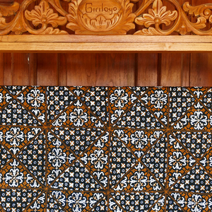 Tissu en coton batik indonésien artisanal, dessiné à la main, motif traditionnel Nitik Tambal Sogan, patchwork, tissu textile de qualité supérieure - Product Image 3