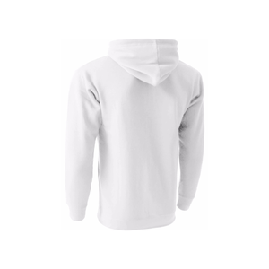 <b>Men's</b> <b>White</b> Hooded <b>Sweatshirt</b> Regular Fit Cotton Fleece Casual Pullover With Front Pocket Autumn Wear - Product Image 5