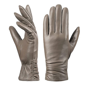 Winter Wear Leather Fashion <b>Gloves</b> Quick Dry Breathable Plain Soft Lined Leather Fashion <b>Gloves</b> - Product Image 1