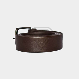 Ceinture Homme en Cuir Véritable Premium, Fabrication Personnalisée, Marron Vintage, Sangle Durable avec Boucle Métallique, Pour Tenues Décontractées et Formelles - Product Image 3