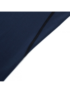T-shirt de compression bleu foncé pour homme, manches courtes, coupe ajustée, avec motif, séchage rapide, sportif, haut de sport pour la salle de gym, col rond, imprimé - Product Image 3