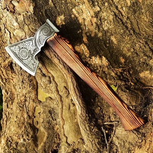Hache de camping et de survie en acier forgé artisanal de qualité industrielle UA Supplies, manche en bois dur, pour activités de plein air, OEM - Product Image 5