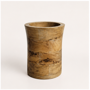 Handcrafted Natural Wooden Flower Vase for <b>Home</b> Decor Tabletop Centerpiece Eco-Friendly Wood Pot for Living Room & Office - Product Image 1