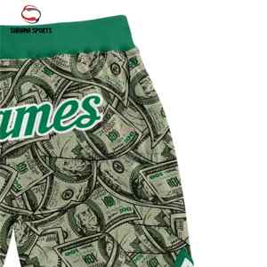 Shorts de basketball pour hommes, style tendance, impression par sublimation intégrale, séchage rapide et respirant, prix de gros abordable - Product Image 6