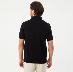 Chemise Oxford à manches courtes pour homme, 100% coton, brodée, gris uni, coupe classique, tissu Dobby, design boutonné, vêtement décontracté - Product Image 3