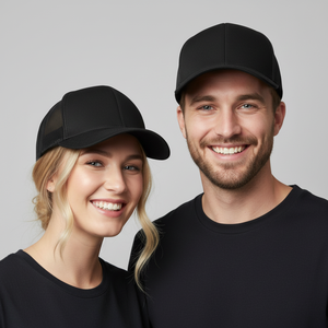 Gorra trucker personalizada de 6 paneles con visera curva estructurada, de tela de algodón, estilo malla, casual, ajustable, para hombres y mujeres, para exteriores y calle. - Product Image 6