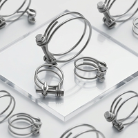 Collier de serrage en fil d'acier inoxydable pour tuyaux, raccord durable pour applications de fixation industrielle, exportation mondiale