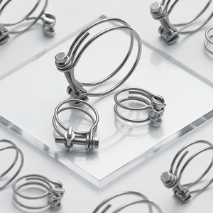 Stainless Steel Wire Hose Clip Head Durable <b>Pipe</b> <b>Fitting</b> Hardware For Industrial Fastening Applications Worldwide Export Use - Product Image 2
