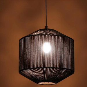 Rattan Flush Mount <b>Light</b> Hand Woven Ceiling Lamps - Product Image 6