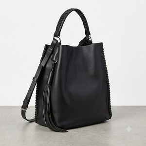 Sac à main en cuir véritable fait main Accent Fashion, personnalisable, imperméable, broderie, fermeture éclair, cadeau personnalisé pour filles, logo écologique BS - Product Image 6