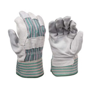 Gants de sécurité robustes en cuir de vachette pleine fleur et caoutchouc pour la construction, le ménage, le jardinage et l'industrie – Modèle Canadien - Product Image 1