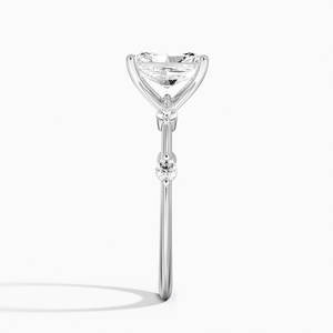 Anillo de Compromiso BOJ Ring 010 con Corte Radiante, Plata 925, Halo Oculto Aimee, Diamante de 2ct, Color D, VVS1, Moissanita, Certificado GRA - Product Image 3