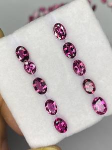Turmalina rosa natural, piedra preciosa suelta facetada de corte ovalado, 3x5, 6x4, 7x5, 6x8 mm para la fabricación de joyas. - Product Image 5
