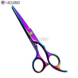 Ciseaux de barbier en céramique avec impression laser, acier inoxydable 440C, vis réglable, lames tranchantes comme des rasoirs - Product Image 6