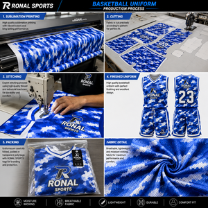 Uniforme de Baloncesto Personalizado para Equipos, Diseño Personalizado, Venta al por Mayor, Buena Calidad, Secado Rápido, Conjuntos de Uniformes de Baloncesto 100% Poliéster - Product Image 5