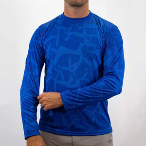 Custom Sublimation Spandex/Polyester Unisex Breathable Fishing Shirt with Hood Pocket and 3D Custom Design - Product Image 4