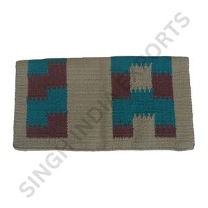 Couverture de selle géométrique en laine de Nouvelle-Zélande, tapis de selle pour cheval, doux, durable, respirant, pour l'équitation - Product Image 2