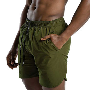 Pantalones Cortos Deportivos para Hombre, 100% Poliéster, para Gimnasio, CrossFit, Entrenamiento, Cintura Elástica, Tejido de Punto, Uso en Verano, Secado Rápido, Venta al Por Mayor - Product Image 1