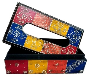Classic Vibrant <b>Tissue</b> Case From India - Product Image 1