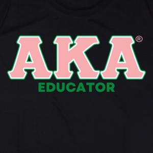 AKA Black Rep Your Profession T-Shirt für Damen, bedruckt, Rundhalsausschnitt, kurzärmelig, für Lehrer, Unternehmer, Sorority, lässig, mit Grafik - Product Image 6