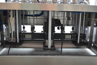 Machine de remplissage automatique à 4 têtes à piston pour liquides de 100 ml à 500 ml, machine de remplissage d'eau pure, commande par servomoteur