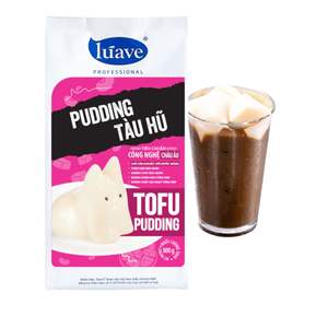Poudre de pudding de soja instantané – Mélange pour dessert au tofu pour bubble tea, garnitures de thé au lait et menu café - Product Image 1