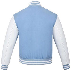 Vestes de sport d'hiver pour hommes en cuir brodé de haute qualité sur mesure avec logo frontal - Product Image 6