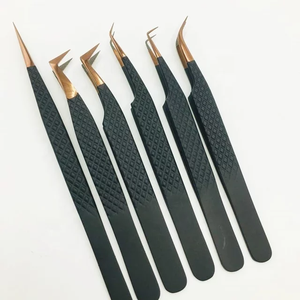 Juego de Pinzas Profesionales para Extensiones de Pestañas con Estuche, Pinzas de Acero Inoxidable Alemán, Pinzas de Volumen e Isolación - Product Image 5