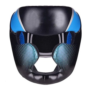 Professional <b>Face</b> Protection Full <b>Face</b> Boxing Head Guard Red White & Gold Fly Head Guards Boxing Training Helmets - Product Image 1
