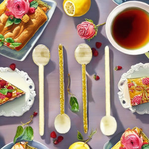 Cuchara para Postre y Café, Diseño Bonito, Cuchara de Vidrio de Borosilicato para Bodas, Hogar Moderno - Product Image 6