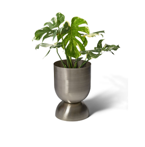 Décoration de jardin et d'intérieur : Ensemble de deux jardinières dorées polies durables pour salon à prix raisonnable - Product Image 3