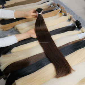 Les Meilleurs Fournisseurs de Cheveux - Extensions de Cheveux Vierges à Pointe Plate - Prix d'Usine - Convient à Toutes les Couleurs - Haute Qualité - Product Image 1