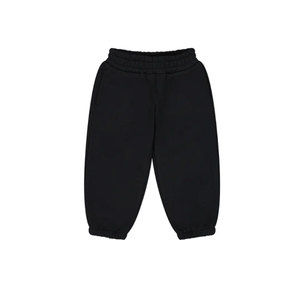 Sudadera con Capucha Negra para Bebés, Manga Larga, Color Sólido, Informal, Peso Medio, 100% Algodón, Ropa de Otoño para Bebés y Niños Pequeños - Product Image 4