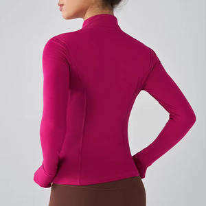 Personnalisez votre propre veste de yoga athlétique avec logo, pour une utilisation en intérieur et en extérieur, vêtements de fitness yoga, veste de yoga courte pour femmes - Product Image 4