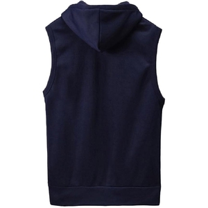 Chaleco Deportivo Sin Mangas con Capucha y Cierre para Hombre, Color Sólido, Tejido Transpirable, Informal, para Otoño - Product Image 5