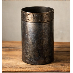 Vase de table rectangulaire moderne en aluminium écologique, couleur bronze antique, pour mariage, maison ou bureau - Product Image 2