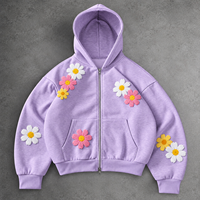 Sweat-shirts en molleton de coton épais à capuche, coupe oversize, motif Aigle orné, pour l'hiver, assortiments de boutique, catalogue fournisseur marque privée, toutes tailles