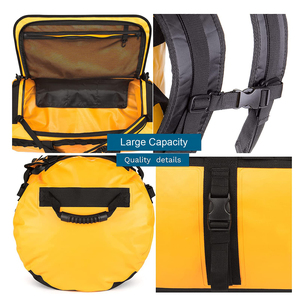 Sac à dos de sport et de voyage en gros, décontracté, confortable, pour l'extérieur, en PVC imperméable, sac étanche en bâche avec fermeture éclair, portable - Product Image 3