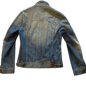 Blouson Bomber Homme 2026 en Jean Patchwork avec Panneaux en Cuir de Vachette, Col Montant, Style Décontracté Automne, Coupe Droite - Product Image 4