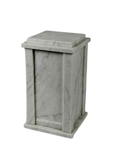 Natural Marble <b>Memorial</b> Urn, Handmade Cremation Ash Container, Elegant <b>Stone</b> Keepsake Vessel, Custom Funeral Craft - Product Image 3