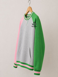 Sudaderas HMR Personalizadas OEM de Invierno, Casuales, con Parche Bordado de Chenille con Letras Griegas de Alpha Kappa, Estilo Oversize - Product Image 2