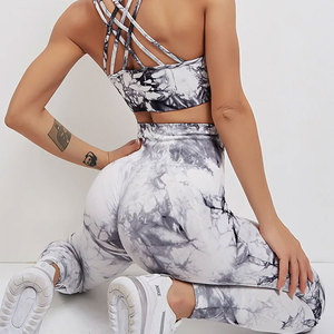 Ensemble de yoga pour femmes de haute qualité, personnalisable, à bas prix, extensible, couleur unie - Product Image 5