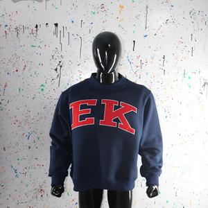 Sweat-shirts EK Mock Neck 450 GSM avec broderie personnalisée, coupe ample et oversize, en molleton 100% coton French Terry. - Product Image 3