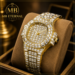 นาฬิกาข้อมือผู้ชาย MB ETERNAL รุ่นหรูหรา ประดับเพชร ขนาด 41 มม. ตัวเรือนโลหะผสม ระบบควอตซ์ หน้าปัดทรงสี่เหลี่ยม กระจกแซฟไฟร์ สายสแตนเลสสตีล - Product Image 4