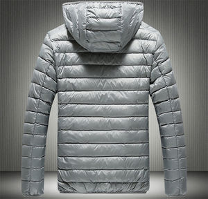 Wholesale Windproof Puffer <b>Jacket</b> with Fleece Hood Custom Outdoor Winter <b>Jacket</b> Men Cheap Price Coat for Cold Weather - Product Image 2