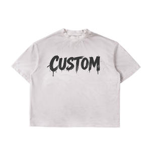Camiseta Oversize de Algodón 100% con Efecto Desgastado por el Sol, Totalmente Personalizada, Estilo Moderno, Calidad Premium, Unisex - Product Image 1