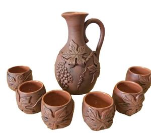 Juego de té de madera de palma de coco de estilo nórdico con olla y bandeja Logotipo personalizado Juegos de tetera y taza de madera de coco - Product Image 6