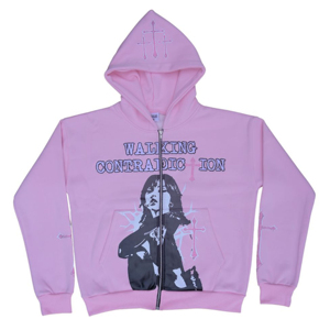 Nouveaux sweats à capuche pour hommes en coton pur, avec strass, fermeture éclair, coupe oversize, écologiques, doux et confortables, pour l'hiver, vente en gros - Product Image 1