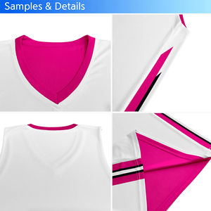 Maillot de basketball sans manches respirant en gros, impression par transfert thermique personnalisée, logo personnalisé, léger, durable, haute performance - Product Image 5